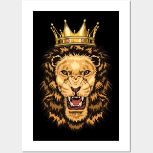 Angry Lion King Posters and Art